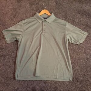 PGA Tour Men's Sage Green Short-Sleeve Polo